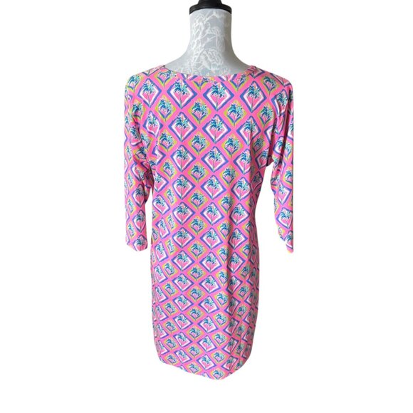 Lulu-B Womens Athletic Dress Long Sleeve Colorful Pink UPF 50+ Large NWT - Picture 2 of 7